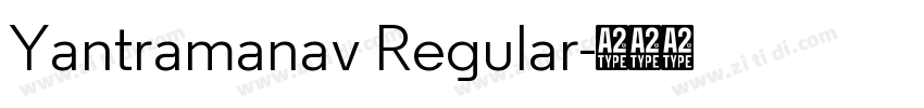 Yantramanav Regular字体转换